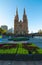 St Mary`s cathedral church, The historic, Iconic building near Sydney Hyde Park.