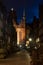 St. Mary`s Church, Gdansk at night