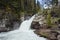 St. Mary`s falls in Glacier National Park