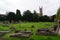 St Mary`s Parish Church and graveyard in Andover, Hampshire UK.