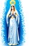 St Mary the Virgin mother jesus god illustration