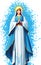 St Mary the Virgin mother jesus god illustration