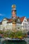 St. Maryâ€˜s fountain Marienbrunnen at market square in Schwaebisch Gmuend, Baden-Wuerttemberg, Germany