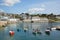 St Mawes harbour Cornwall with boats Roseland Peninsula England UK