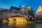 St. Michael Bridge and church at sunrise in Ghent, Belgium