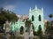 St. Michael portuguese colonial style church in macau city china