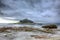 St Michaels Mount Cornwall England on a dull overcast day