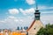 St. Nicholas church and Bratislava cityscape in Slovakia