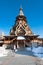 St. Nicholas wooden church, in Izmailovo Kremlin in Moscow, Russia.