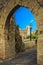 St.Nicolo church through the old arch