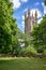 St Pancras church in Widecombe in the Moor, Dartmoor, Devon UK