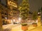 St. Pancras Hotel, London at night