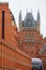 St Pancras Station London from rear