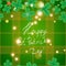 St Patric day pattern with green clover leafs