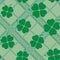 St Patric day pattern with green clover leafs