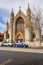 St Patrick Basilica in Fremantle, Western Australia with cars parked in front of it