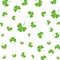 St patrick clovers leafs pattern