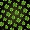 St patrick clovers leafs pattern