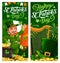 St. Patrick Day cartoon vector celtic banners
