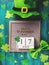 St Patrick Day date and greetings on letter board