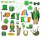 St Patrick day, Ireland holiday symbols