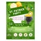 St patrick party poster with clover shamrock