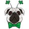 St. Patrick Pug Dog