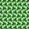 St.Patrick`s day, 17 March Lucky Day, green leaves pattern