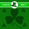 St patrick`s day background vector image, march 17th