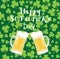 St. Patrick`s Day With Bunting and Beer