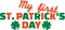 St. Patrick`s Day children text - my first St. Patrick`s Day
