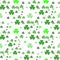 St Patrick s Day Clover seamless pattern. Vector illustration for lucky spring design with shamrock. Green clover isolated on