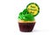 St. Patrick`s Day cupcake isolated