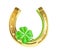 St. Patrick\'s day gold horseshoe