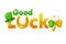 On St. Patrick`s Day golden inscription Good luck.