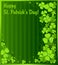 St. Patrick\'s Day green clover background