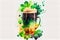 St Patrick's Day Guinness Glass Beer. Generative AI, Generative, AI