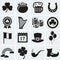 St. Patrick\'s Day icons set. Vector collection.