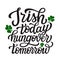 St. Patrick`s day lettering