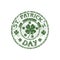 St. Patrick\'s Day rubber stamp