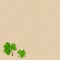 St. Patrick\'s day sacking background with shamrock leaves. Vector eps-10.