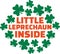 St. Patrick`s Day saying for pregnant women - Little Leprechaun inside