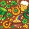 St. Patrick\'s Day seamless background