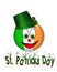 St Patrick\'s Day Smiley icon graphic