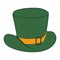 St Patrick\\\'s day symbol leprechaun hat. Vector. Clipart image isolated on background