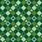 St Patrick`s day themed green seamless pattern