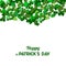 St Patrick`s Day Vector background with shamrock. Lucky spring s