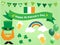 St. Patrick`s Day Vector Illustration Design Elements Set