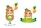 St. Patrick\\\'s Girl in Irish Custom. Happy St. Patrick\\\'s Day Banner design vector illustration