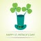 St. Patrick\'s hat with clover.